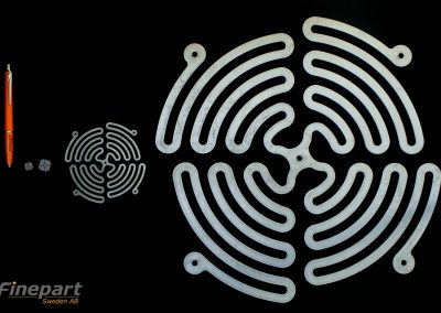 Micro abrasive waterjet cutting